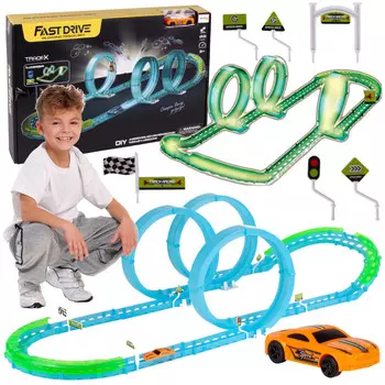 Светящаяся скоростная автомобильная трасса + Авто U826 elektrostator