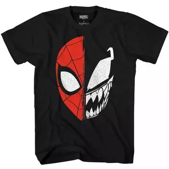 Светящаяся в темноте футболка с рисунком Marvel Venom для мальчиков 8–20 лет и Husky Licensed Character
