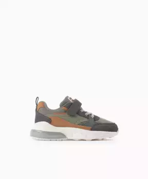 Светящиеся кроссовки для мальчика с сенсорной застежкой Zippy, серый