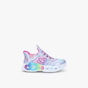 Светящиеся плетеные кроссовки Slip in 4-12 лет Skechers, сиреневый