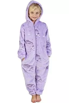Светящийся в темноте комбинезон для дома CityComfort, фиолетовый