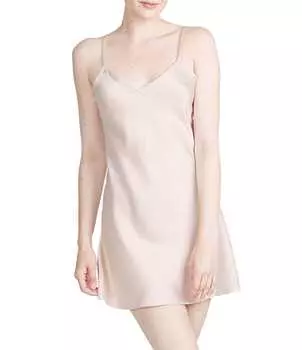 Свежая атласная сорочка Rya Collection без рукавов с v-образным вырезом и вырезом на спине, розовый