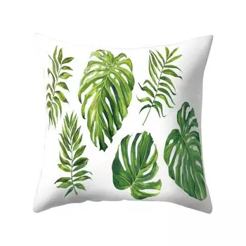 Свежие листья монстеры, цветок, декоративная подушка, чехол для дивана-кровати, украшение-15 # Stuttg