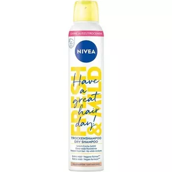 Свежий и мягкий сухой шампунь для светлых тонов волос 200мл, Nivea