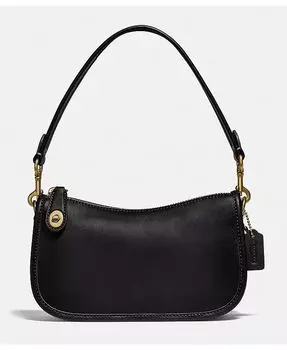 Свингер 20 в дубленой коже Coach, белый