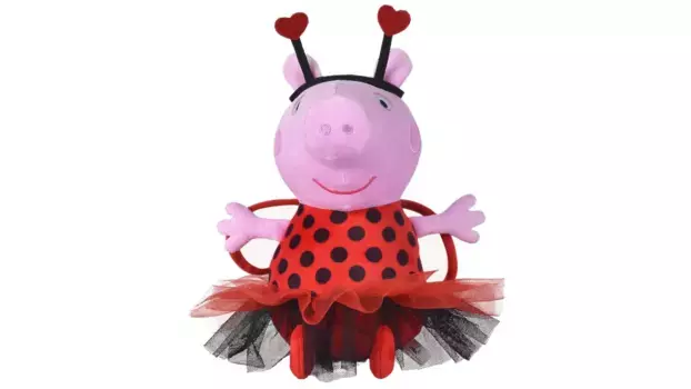 Свинка пеппа в виде божьей коровки, 28см Simba