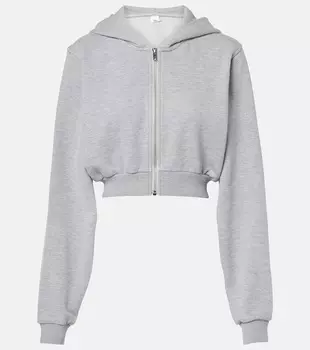 Свит Эскейп худи из хлопкового микса Alo Yoga, Athletic Heather Grey