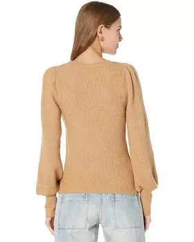 Свитер 1.STATE Balloon Sleeve Crew Neck Sweater, цвет Wild Oak