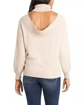 Свитер 1.STATE Open Back Turtleneck Sweater, цвет Camel Heather