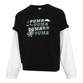 Свитер 2-fer graphic vest top logo 'black' Puma, черный