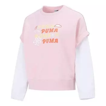 Свитер 2-fer graphic vest top logo 'pink' Puma, розовый