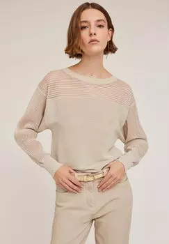 Свитер A COSTE CON MOTIVO CARR Motivi, бежевый