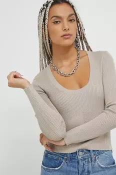 Свитер Abercrombie & Fitch, бежевый