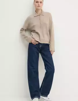 Свитер Abercrombie & Fitch, бежевый