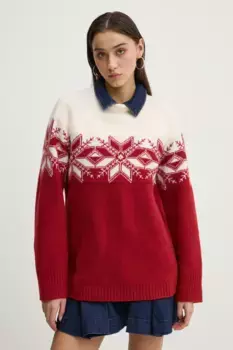 Свитер Abercrombie & Fitch, гранатовый