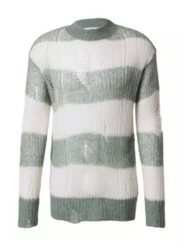 Свитер ABOUT YOU Limited Leo, зеленый/белый