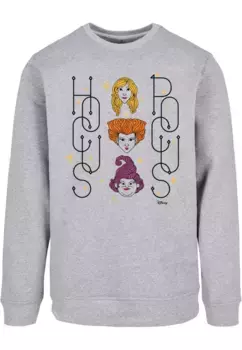 Свитер ABSOLUTE CULT с круглым вырезом "ABSOLUTE CULT Men's Disney Hocus Pocus - Faces Crewneck", серый
