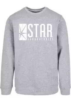 Свитер ABSOLUTE CULT с круглым вырезом "ABSOLUTE CULT Men's Flash - Star Labs Logo Crewneck", серый