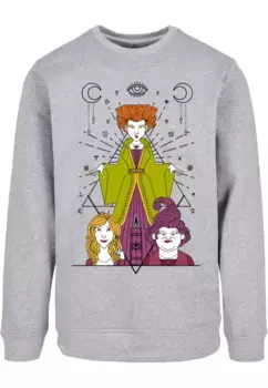 Свитер ABSOLUTE CULT с круглым вырезом "ABSOLUTE CULT Men's Disney Hocus Pocus - Candle Crewneck", серый