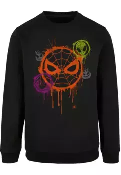 Свитер ABSOLUTE CULT с круглым вырезом "ABSOLUTE CULT Men's Marvel - Halloween Spiderman Icon Crewneck", черный