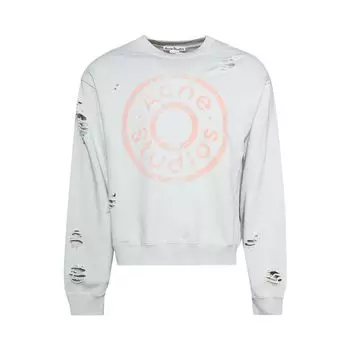 Свитер Acne Studios Logo Printed Sweater 'Ice Blue', синий