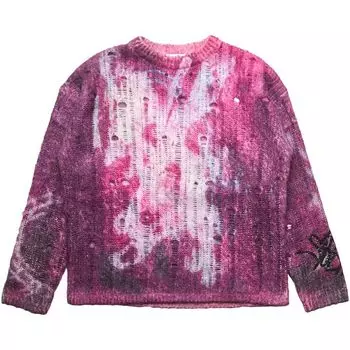 Свитер Acne Studios Mohair Distressed Sweater 'Purple', фиолетовый
