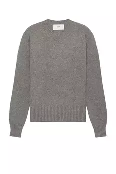 Свитер ADC в тон Ami, светло-серый