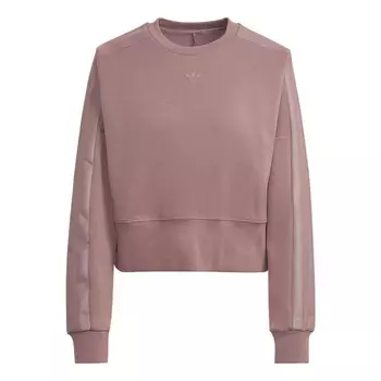 Свитер adicolor contempo chunky 3-stripes sweaters 'burgundy' Adidas, бургундия
