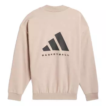 Свитер adidas Basketball Crew Sweatshirt 'Beige', бежевый