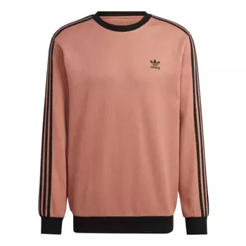 Свитер adidas originals Adicolor Classics Waffle Sweatshirt 'Clay Strata', коричневый