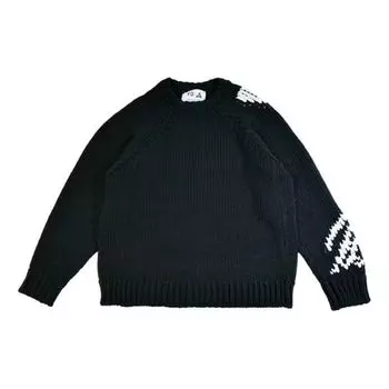Свитер adidas Y-3 x PALACE Skeleton Knit Sweatshirt 'Black', черный
