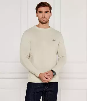 Свитер Aeronautica Militare GIROCOLLO Regular Fit, бежевый