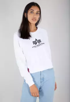 Свитер Alpha Industries " Alpha Industries Женщины - Толстовки Базовый свободный свитер Wmn", белый