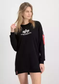 Свитер Alpha Industries " Alpha Industries Женщины - Толстовки Базовый длинный свитер OS Wmn", черный