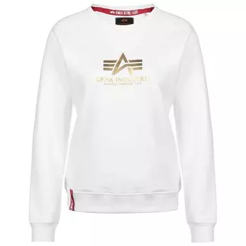 Свитер Alpha Industries New Basic Foil Print, белый