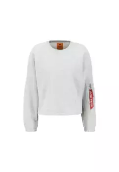 Свитер Alpha Industries "Женщины Alpha Industries - Толстовки X-Fit Label OS Sweater Wmn", серый