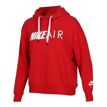 Свитер alphabet printing knit hoodie red Nike, красный