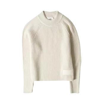 Свитер Ami Label Knit 'Ivory', кремовый