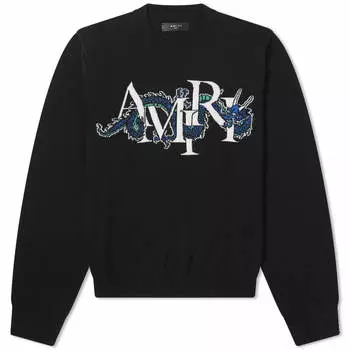 Свитер Amiri Cny Dragon Crew, черный