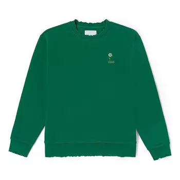 Свитер anaheim floral crew sweatshirt 'green' Vans, зеленый