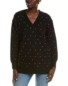 Свитер Anne Klein Diamond Stitch, черный