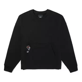 Свитер ap otw test fleece crew sweater 'black white' Vans, черный