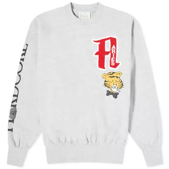 Свитер Aries College Cross Grain Crew Sweat, цвет Grey Marl