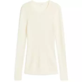 Свитер Arket Ribbed Merino Wool, кремовый