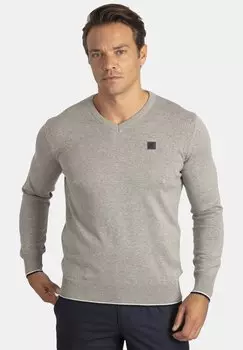 Свитер Arm Patch V-Neck Williot, цвет grey