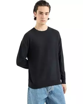 Свитер Armani Exchange Combed Cotton Sweater, черный