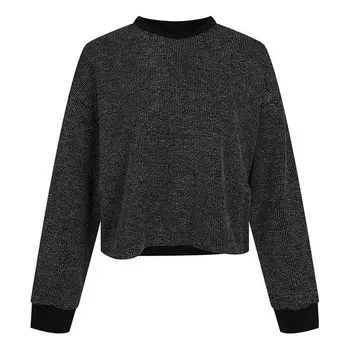 Свитер as yoga stmt cln cover up round-neck swea black Nike, черный