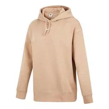 Свитер athleisure casual sports pullover fleece hoodie yellow Nike, желтый