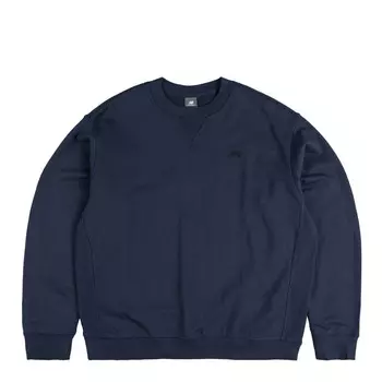 Свитер athletics french terry crewneck New Balance, синий