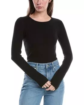 Свитер Audrina с круглым вырезом из смеси шерсти от Rag & Bone, черный